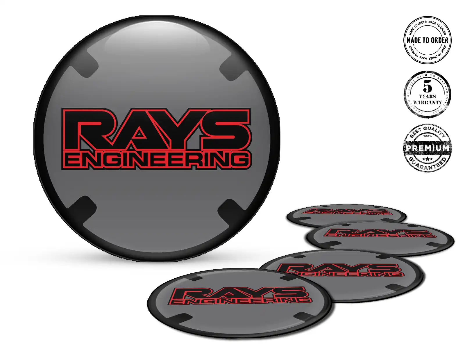 Rays Adesivi Cupola Custom Etichette Ruota Pregiate